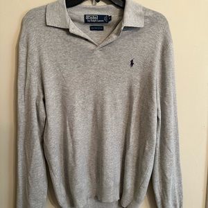 Men’s/unisex  Ralph Lauren gray sweater size S Like Brand new.